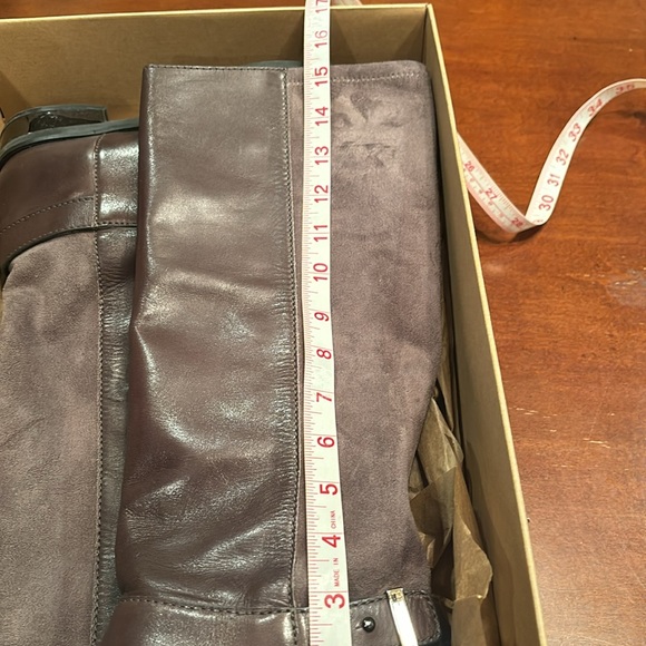 Cole Haan 7.5 Adler Tall Boots gray/brown - Picture 4 of 6